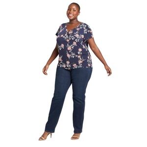 Lane Bryant Magic Waistband Straight Leg Jeans
